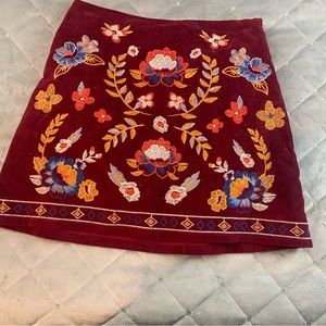 Flying Tomatoe suede skirt